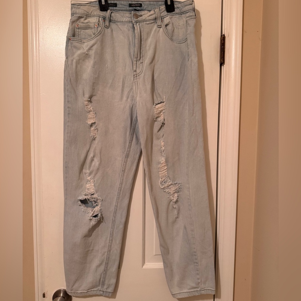 Light Blue Distressed Women Jeans